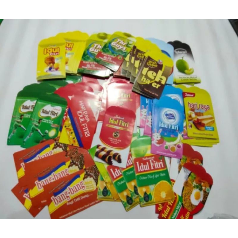 

Amplop lebaran motif makanan 1 pack isi 100 lembar