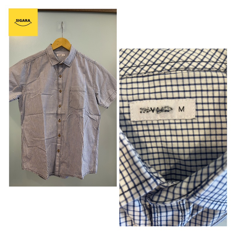 [ Preloved/ Second hand/ Branded/ Original] Kemeja Pria Nevada lengan pendek 100% Authentic