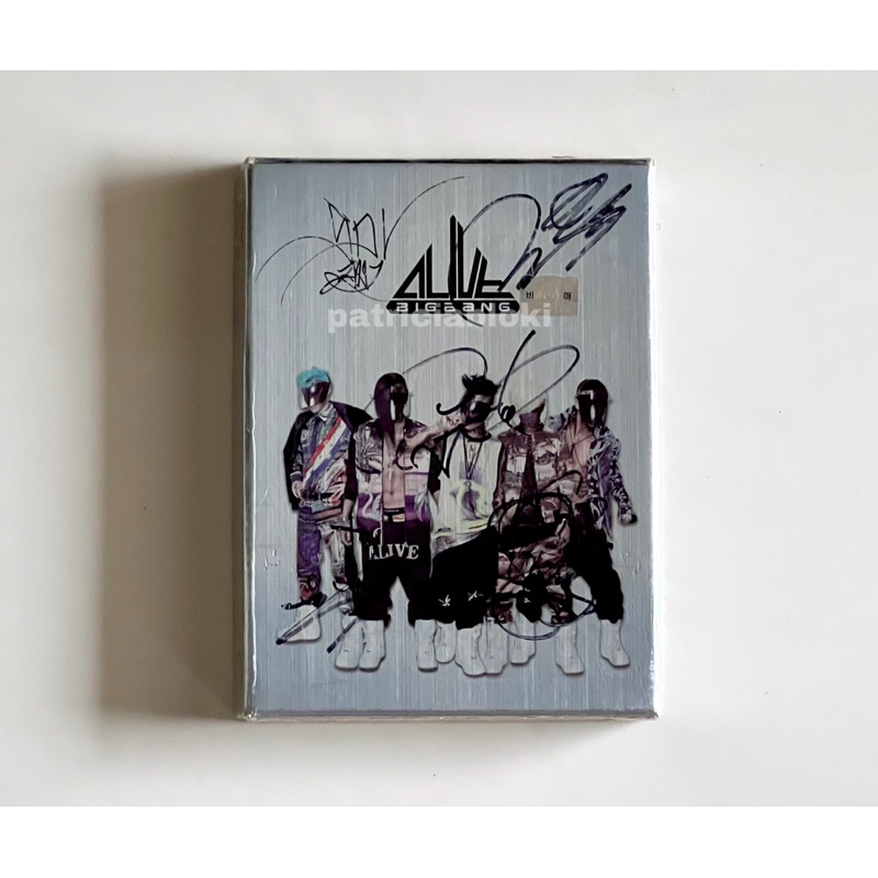 BIGBANG Signed OT5 Album Alive Rare G-Dragon T.O.P Taeyang Daesung Seungri GD GDragon TOP Real Origi