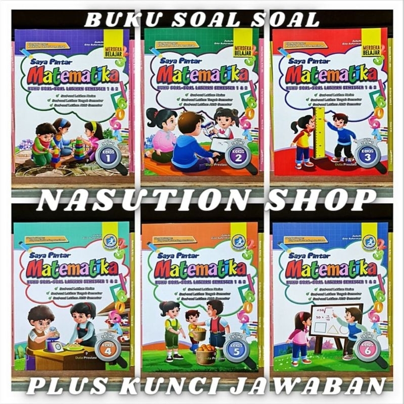 Buku Soal Soal Latihan Matematika SD Kelas 1 2 3 4 5 6 / Saya Pintar Matematika Semester 1 & 2