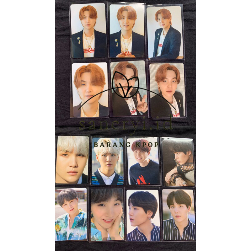 BTS Dicon 101 sharing photocard Suga PC OFFICIAL SUGA YOONGI SUGA BTS DICON CUSTOM BOOK 101