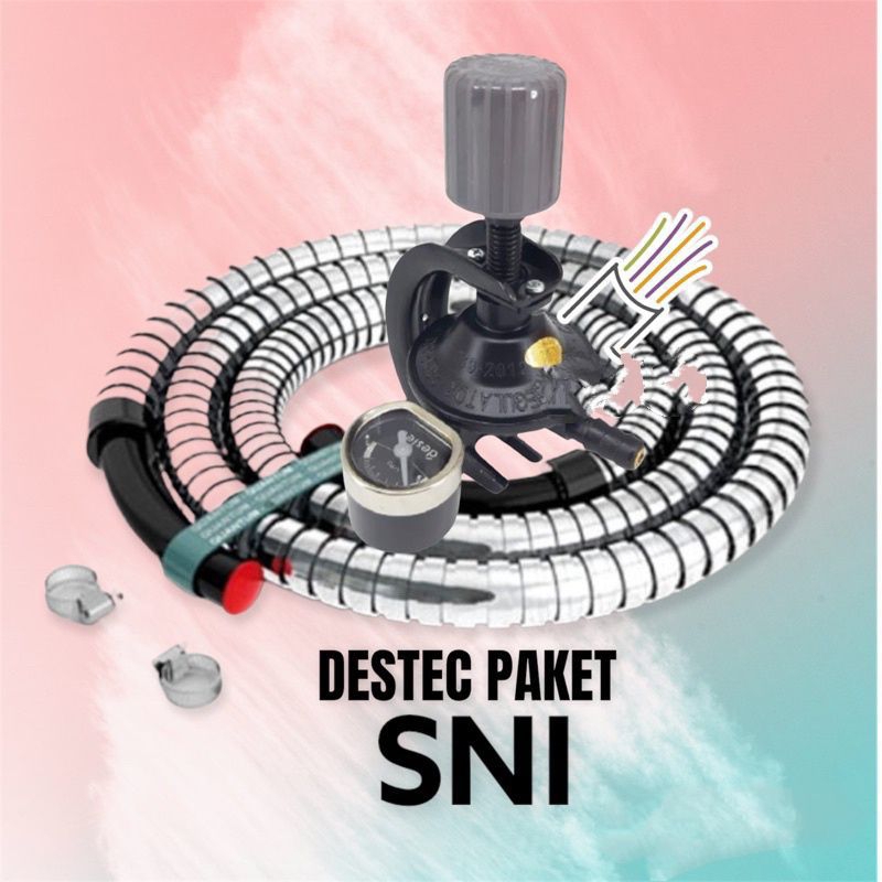 Destek , SPFM  ,  Desteg , Paket selang gas + regulator meter , Destec