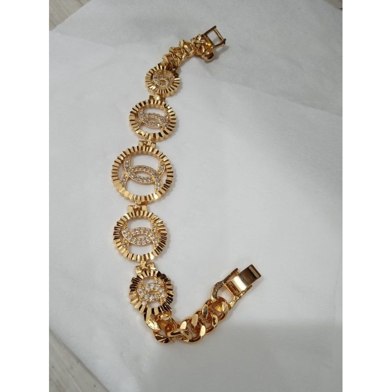 Gelang tangan wanita xuping berlapis emas uk18cm