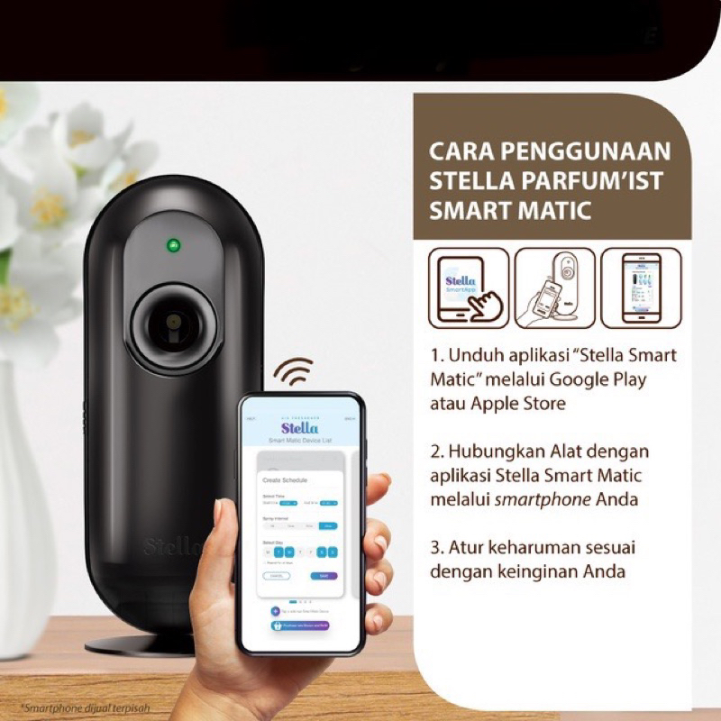 STELLA Parfumist Smart Matic Device Set Pengharum Ruangan Otomatis