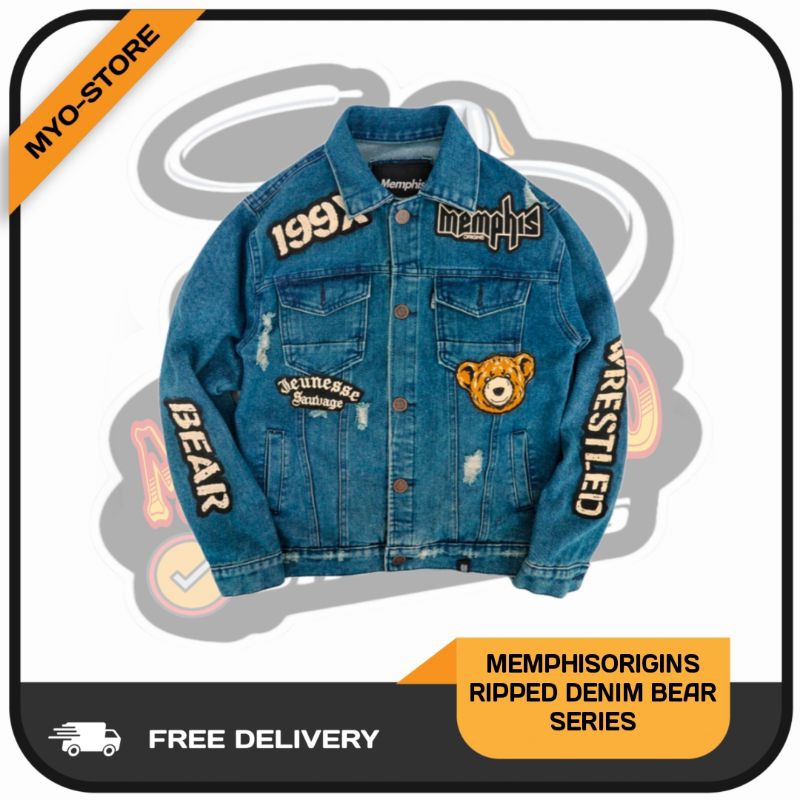 MEMPHISORIGINS JACKET DENIM BEAR SERIES ORIGINAL