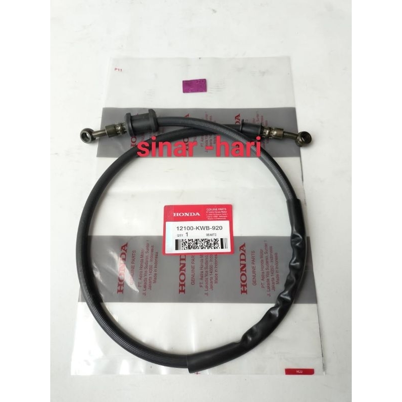 SELANG REM DISK DEPAN (KWB) HONDA ORIGINAL   KARISMA+SUPRA FIT NEW+ SUPRA X125 + REVO ABSOLUTE BLADE  GL PRO