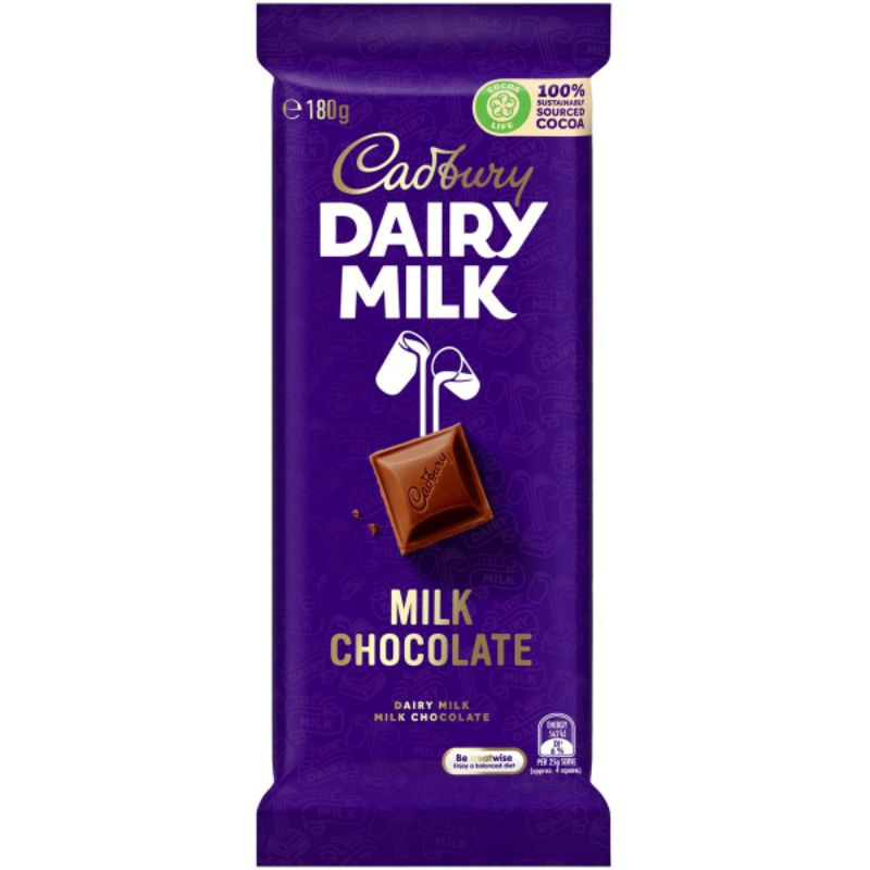 

Cadbury Dairy Milk Chocolate Block 180g