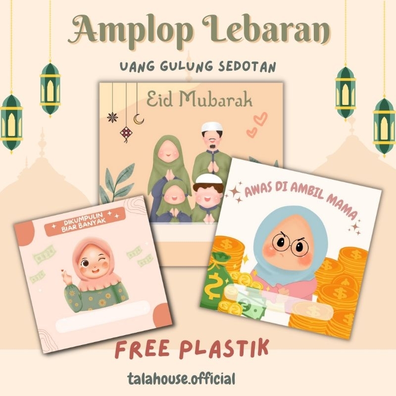 

[PART 2 LS] ALAS MINI GIFT EDISI IDUL FITRI | ALAS KERTAS UK 8X8 + SEDOTAN | AMPLOP LEBARAN | ANGPAO