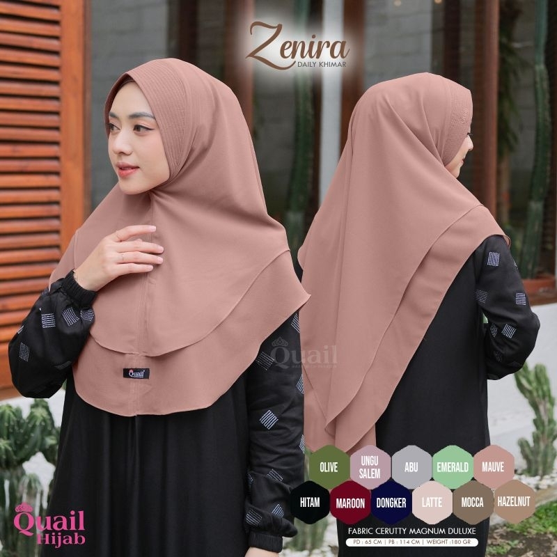 Zenira khimar Ori Quail hijab
