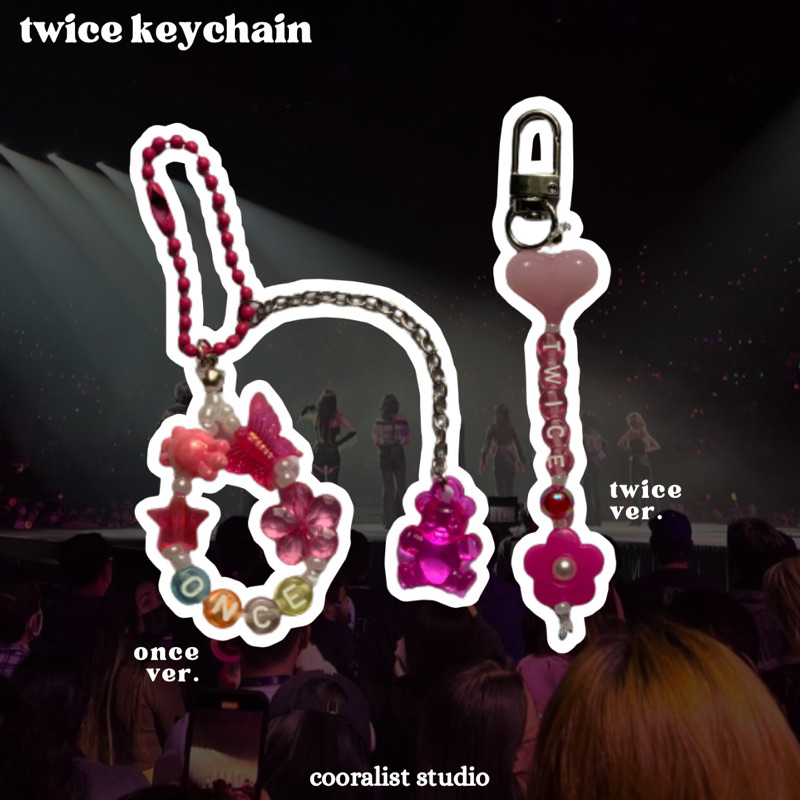 TWICE keychain / gantungan kunci beads aesthetic