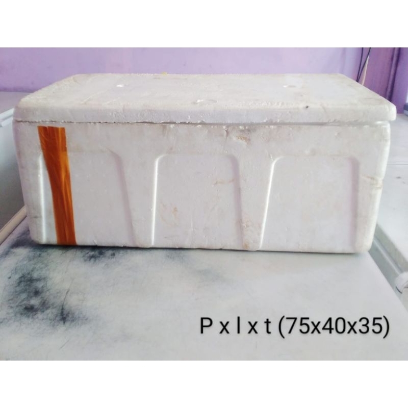 JUAL BOX Styrofoam STEROFOM BESAR 70x40 x30CM (BEKAS)