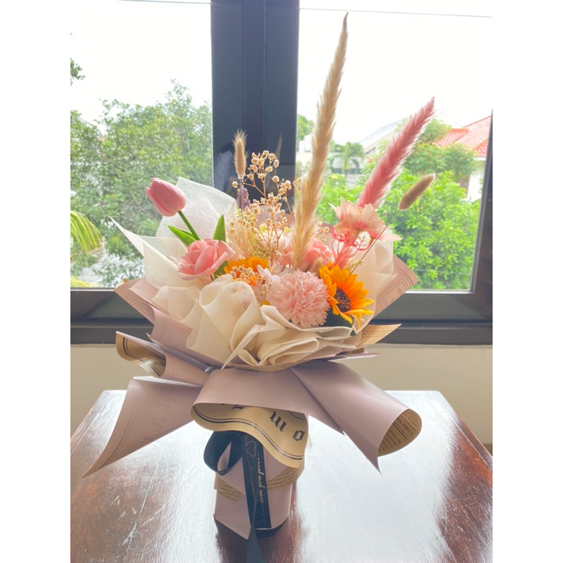 [READY, CUSTOME) MIX / BOUQUET BUNGA ARTIFICIAL / BUNGA PALSU / BUNGA KERING AESTHETIC PREMIUM