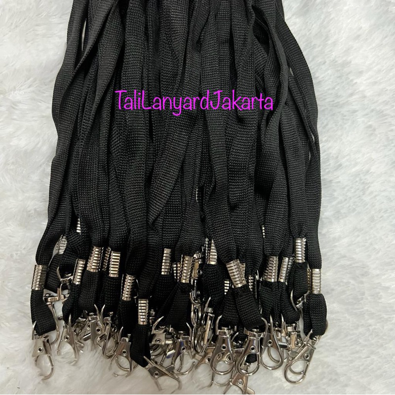 

Tali id card model Kait 1CM Tali Sepatu 1CM Polos Kait