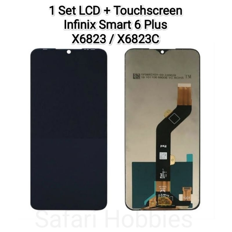 1 Set LCD + TS Infinix Smart 6 Plus / X6823 / X6823C