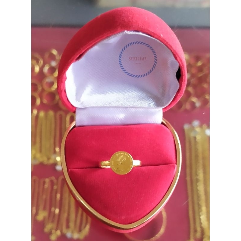 Cincin koin variasi emas kadar 375