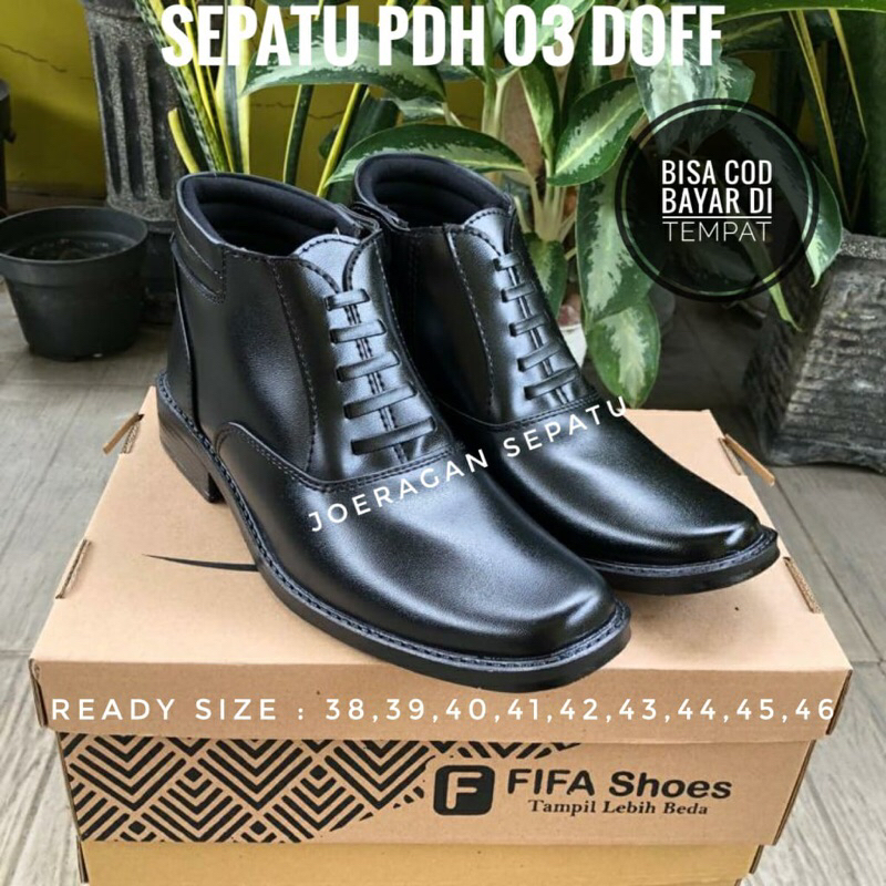 Sepatu Pdh Tni Polri Dishub Satpam Security Pria SEPATU PDH TNI POLRI DISHUB SATPAM SECURITY PRIA 03 DOFF