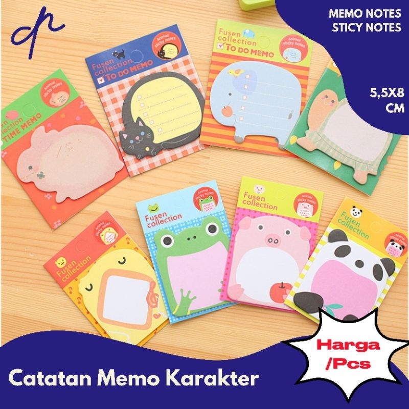 

[D.N] CATATAN MEMO KARAKTER / MEMO NOTES / STICKY NOTES