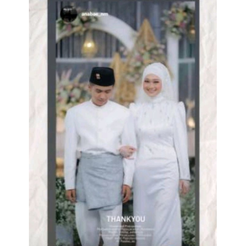 Set Couple baju akad pengantin melayu