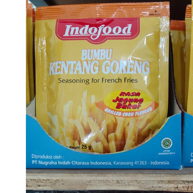 

Indofood Bumbu Kentang Rasa Jagung Bakar