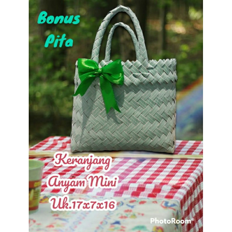 Keranjang Anyaman / Tas Hampers / Tas Mini Hampers / Keranjang Anyaman Plastik / Keranjang Mini