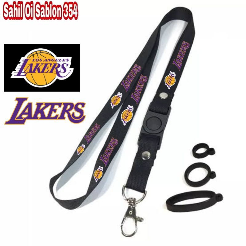 

lanyard LAKERS / tali lanyard anime gantungan leher name tag id card / pods / brand lokal