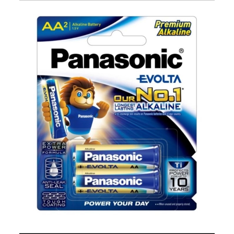 Baterai Panasonic Alkaline AA Evolta Premium isi 2 pcs A2