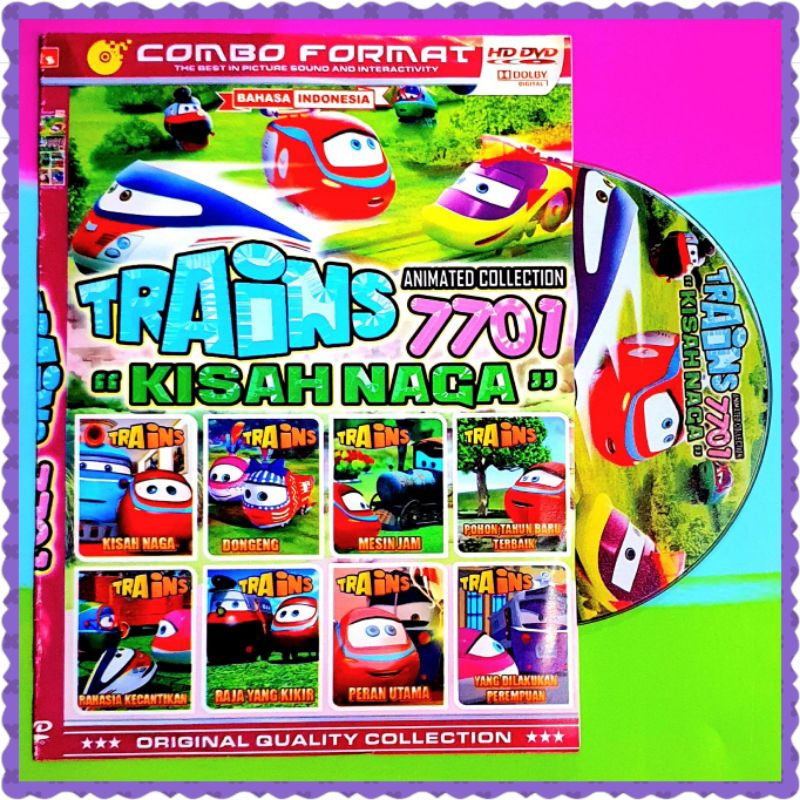 KASET FILM ANAK ANAK TRAINS 7701 KISAH NAGA - KASET FILM EDUKASI ANAK - KASET CARTOON TERBARU - KASE