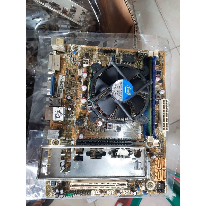 Motherboard H61 Ddr3 Paket Core I3 2120 Ram 4Gb Fan