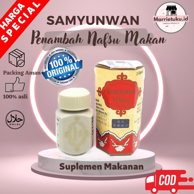 Samyunwan BPOM/ samyun wan original BPOM/SAMYUNWAN BARCODE OBAT GEMUK HERBAL