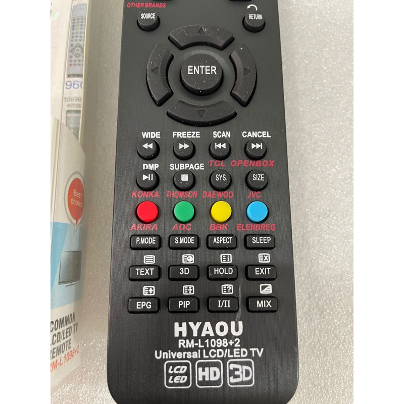 Remote TV LCD LED Multi Myfair RM-L1098+2 Remot