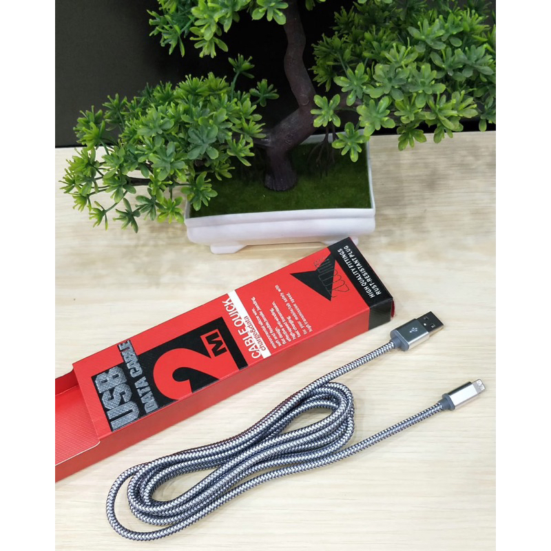 Kabel Data IDNIO 2M 200CM For IP11/12/13/14Max Fastcharging Support Semua IOS Promo Sen
