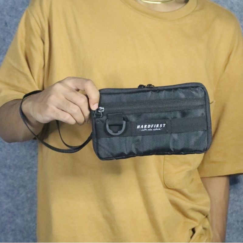 Hardfirst Clucth Bag - Tas Pinggang - Pouch Bag - Hand Bag - Real Pict