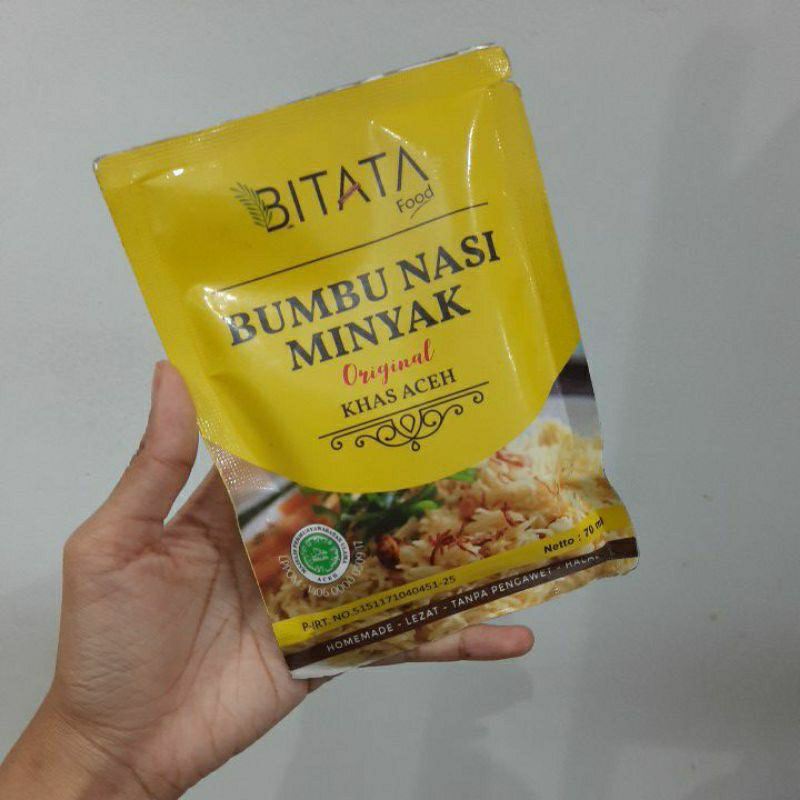 

Bitata Bumbu Nasi Minyak Khas Aceh Homemade, Non Pengawet 70ml