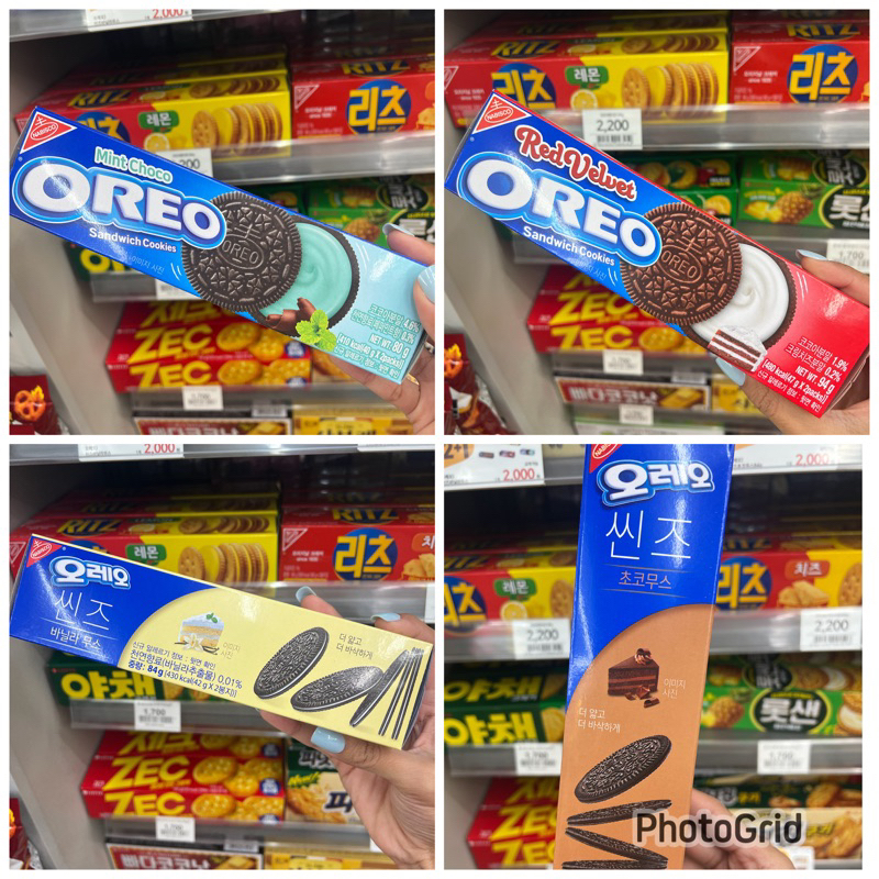 

PO KOREA OREO RED VELVET MINT CHOCO THIN vanilla / choco muse