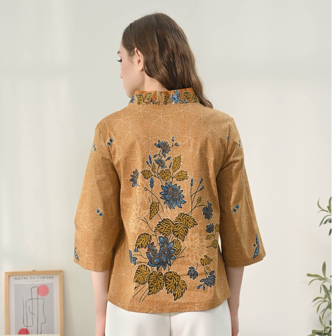 Atasan Batik 262 KUY/ Batik Kimono/ Blouse Batik Wanita Modern/ Batik Couple/ Batik Pasangan