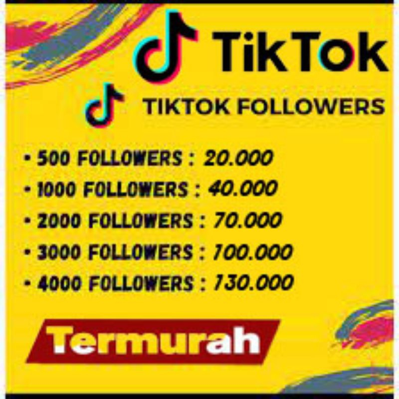 followers tiktok aktif Indonesia (real100%)
