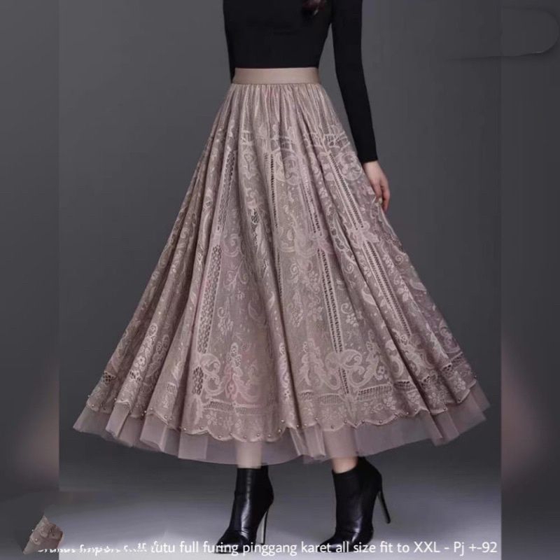ROK MAIRA BURKAT FULL FURING FASHION IMPORT