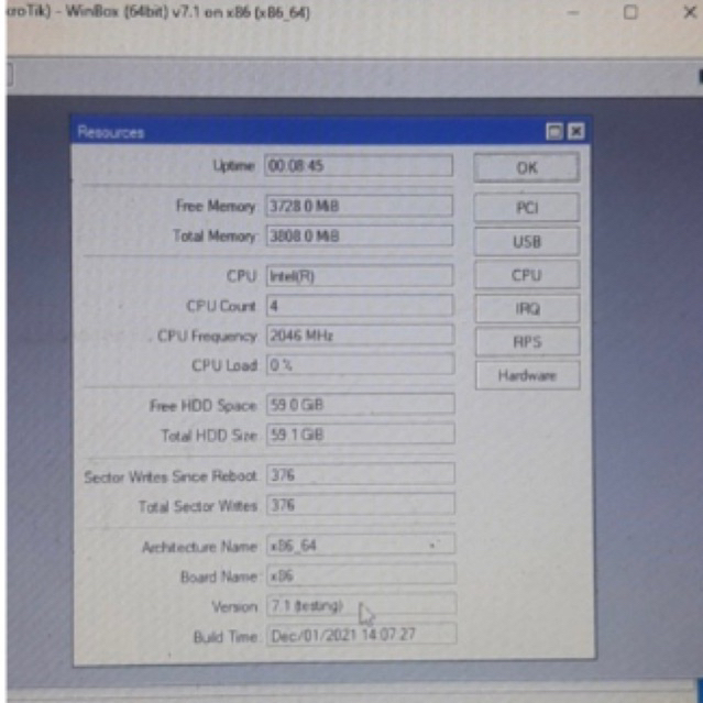 SSD Mikrotik Lv.6 128Gb bebas upgrade downgrade