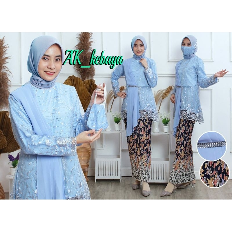 Atasan Kebaya Modern Kebaya Tulle Selendang