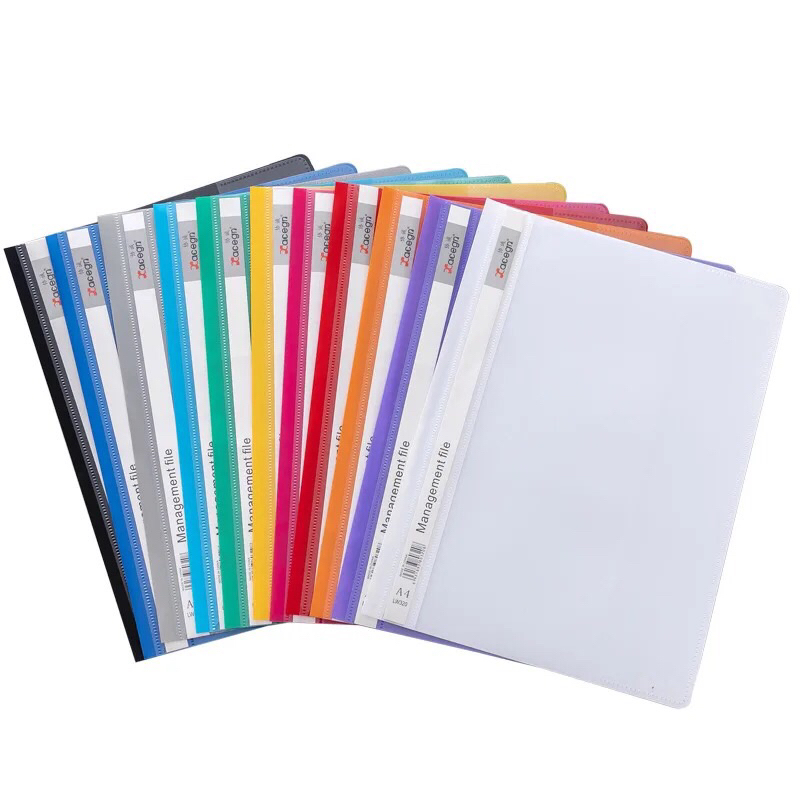 Map dokumen folio Business File polos kantong file map plastik bisnis