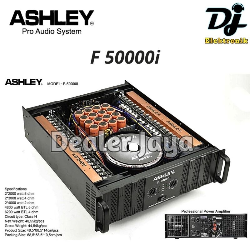 Power Amplifier Ashley F 50000i / F 50000 i / F50000i - 2 channel