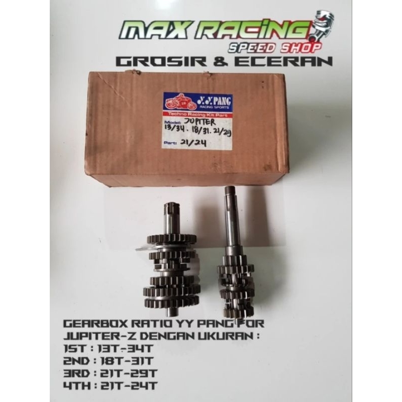 Gearbox gear ratio set YY Pang 1 jupiter-z 13/34 18/31 21/29 21/24