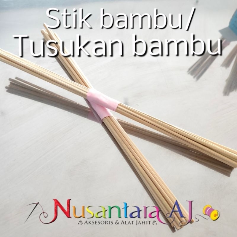 Tusukan Bambu / Stik bambu untuk buket uang buket snack (isi 10)
