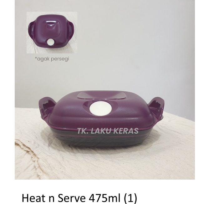 Tupperware heat n serve 475ml - wadah tahan suhu microwave