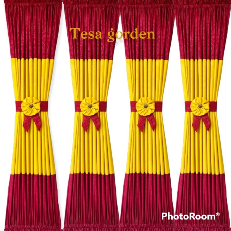 tirai jendela minimalis gorden jendela kupu2