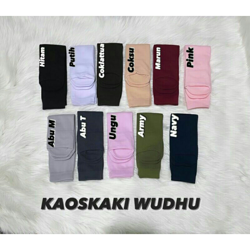 Kaos Kaki Wudhu Muslimah Traveling Haji Umroh Tebal Panjang Murah Nylon Spandex Size L