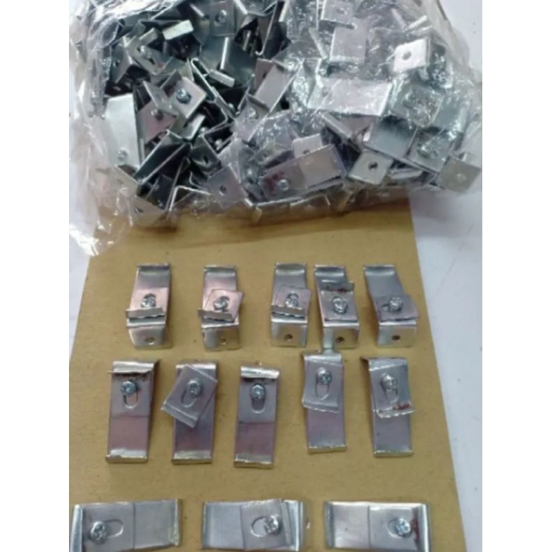 Kaki Penyangga Besi Gorden Besi kotak Biasa Oval Aksesoris Gorden Bretket Pipa Balok Hordeng