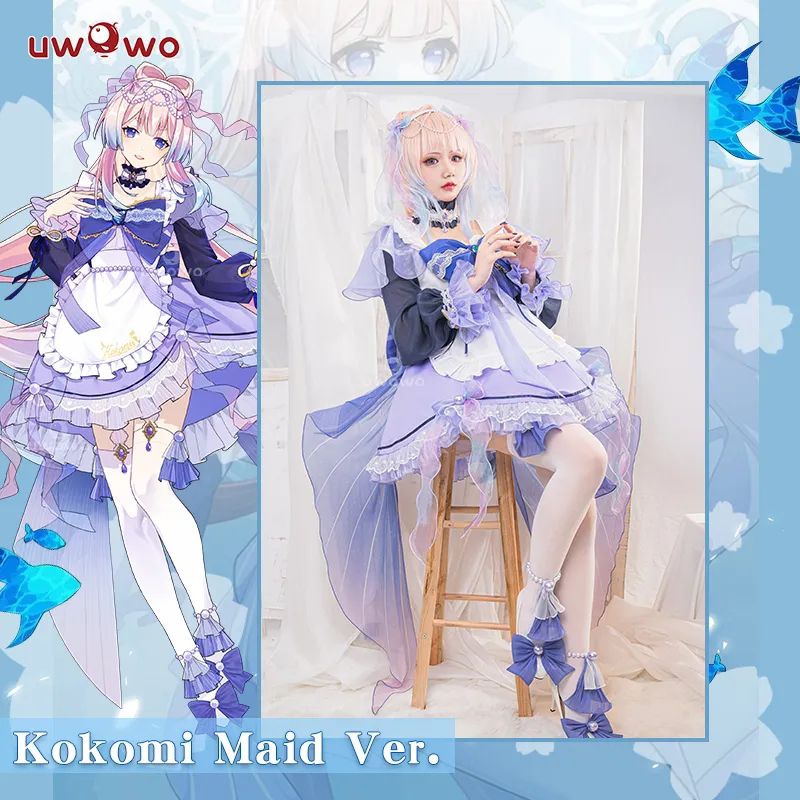 UWOWO KOKOMI MAID GENSHIN IMPACT COSPLAY COSTUME KOSTUM GAME
