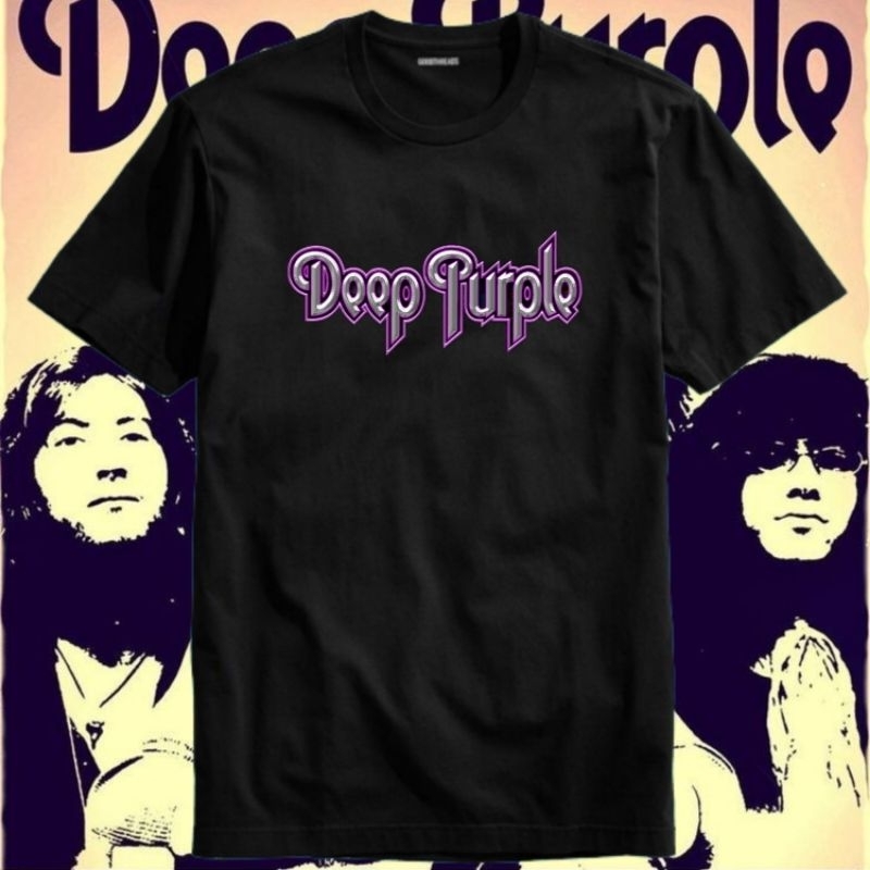 Kaos Baju Tshirt Pria Laki Cowok Cewek Perempuan Unisex Dewasa Custom Band Deep Purple in Rock Shade