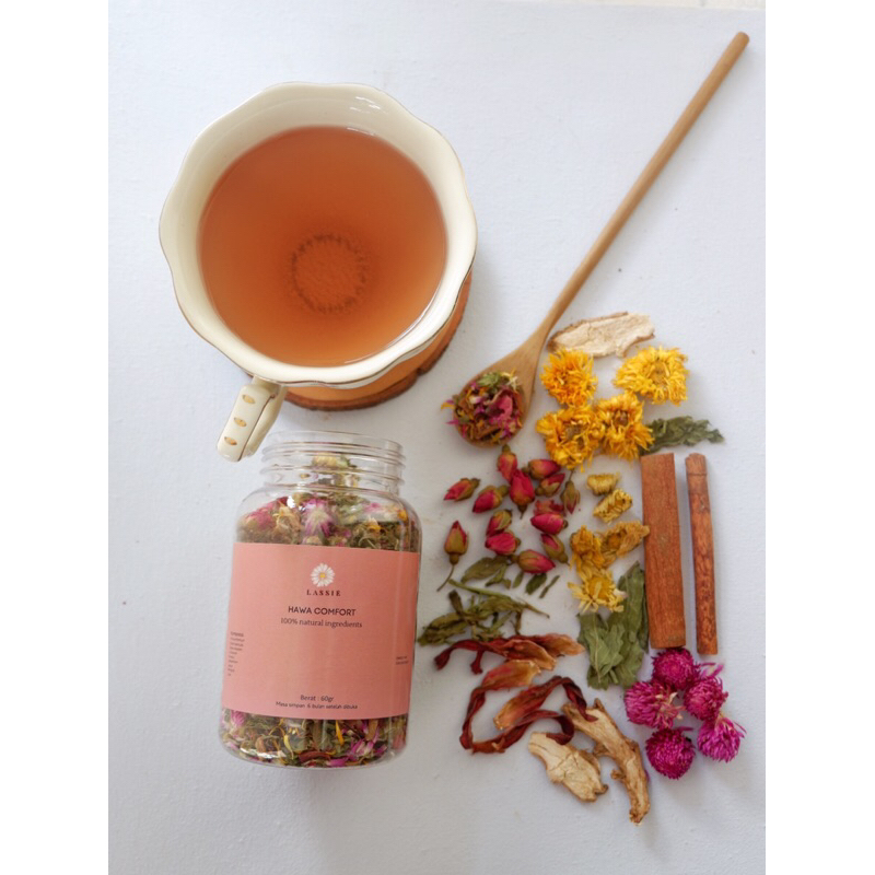 

HAWA COMFORT HERBAL TEA ( Pelancar haid alami)